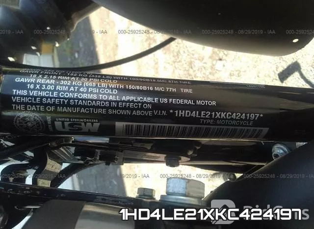 1HD4LE21XKC424197 фото 2
