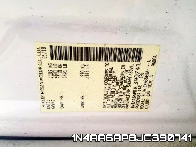 1N4AA6AP8JC390741 фото 2