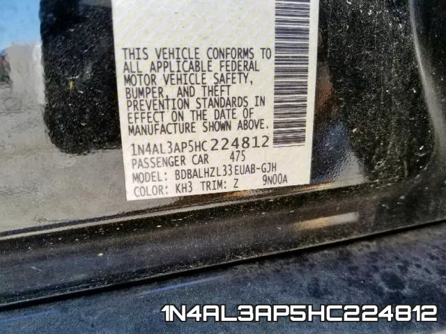1N4AL3AP5HC224812 фото 2