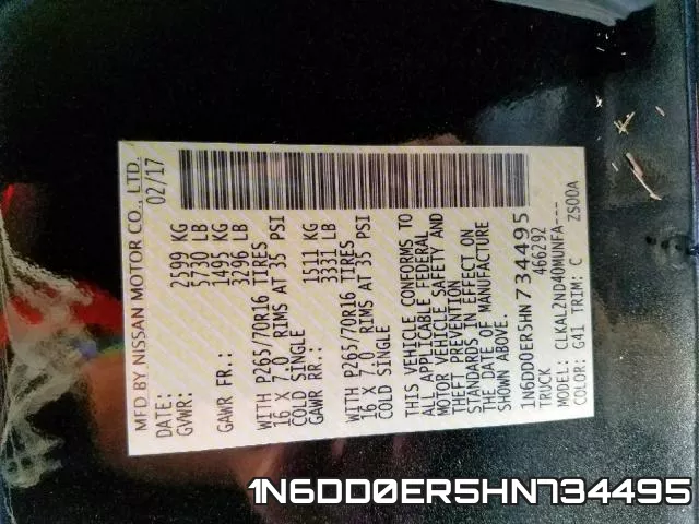1N6DD0ER5HN734495 фото 2