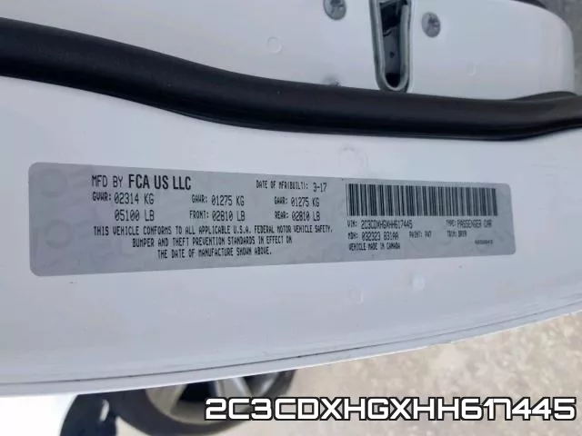 2C3CDXHGXHH617445 фото 2