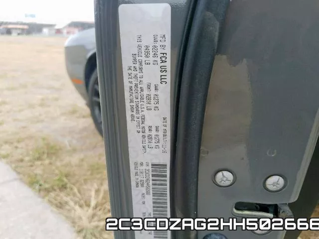 2C3CDZAG2HH502666 фото 2