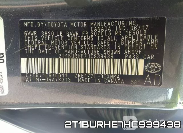 2T1BURHE7HC939438 фото 10
