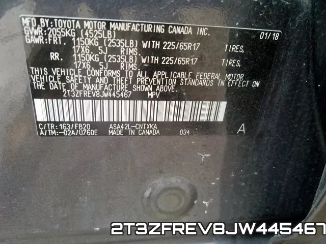 2T3ZFREV8JW445467 фото 2