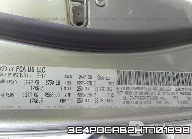 3C4PDCAB2HT701898 фото 10