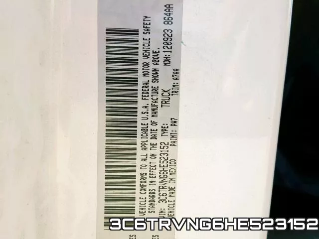 3C6TRVNG6HE523152 фото 2