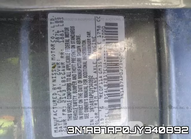 3N1AB7AP0JY340892 фото 10