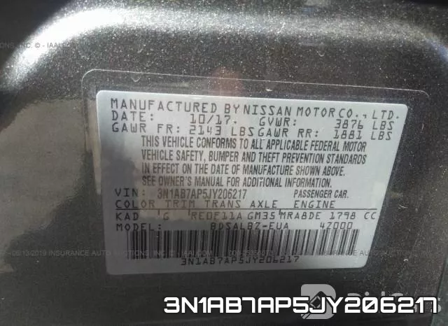3N1AB7AP5JY206217 фото 10
