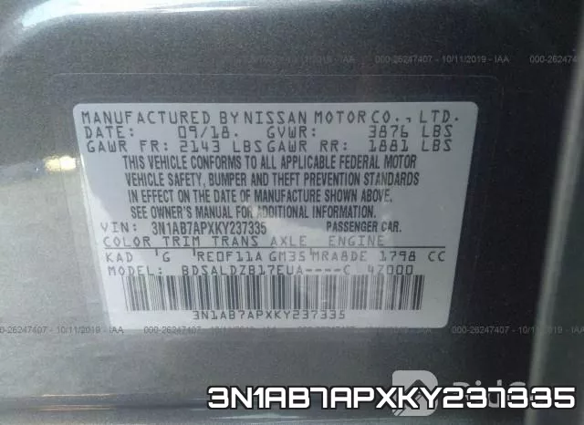 3N1AB7APXKY237335 фото 10