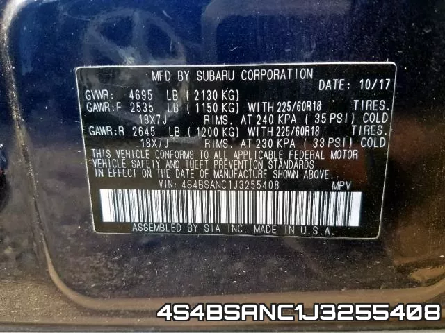 4S4BSANC1J3255408 фото 2