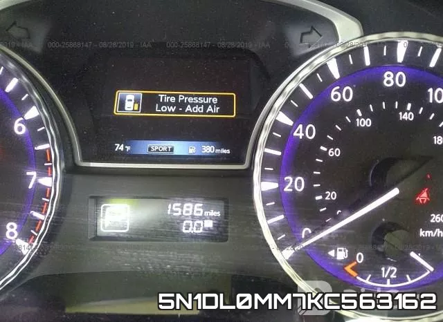 5N1DL0MM7KC563162 фото 8