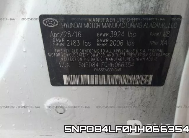 5NPD84LF0HH066354 фото 10