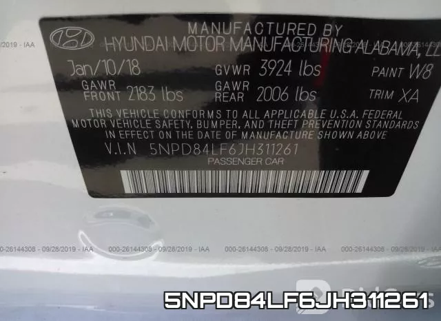 5NPD84LF6JH311261 фото 10
