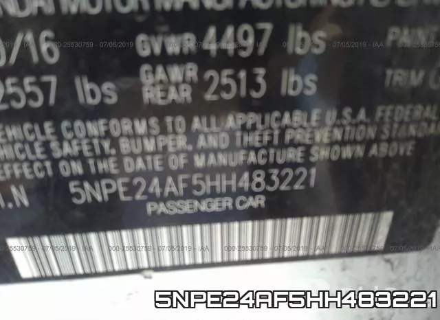 5NPE24AF5HH483221 фото 10