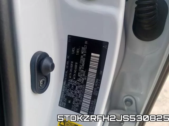 5TDKZRFH2JS530825 фото 2