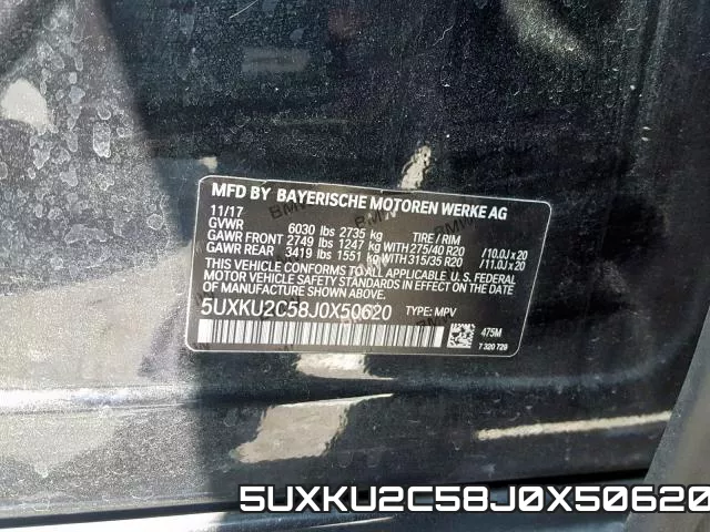 5UXKU2C58J0X50620 фото 2