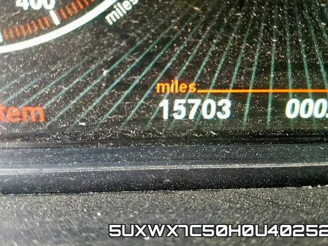 5UXWX7C50H0U40252 фото 9