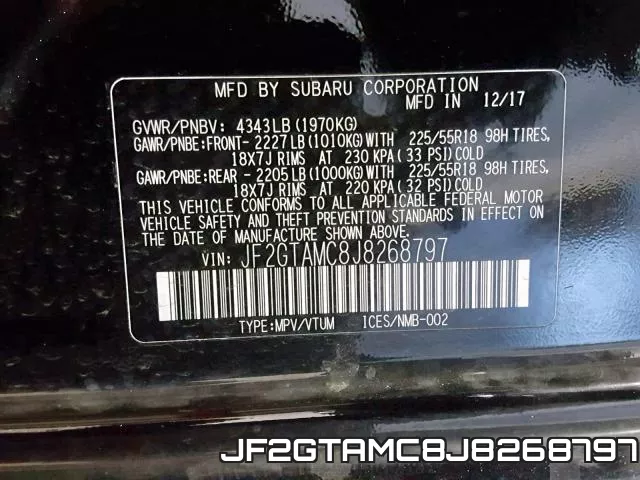 JF2GTAMC8J8268797 фото 2
