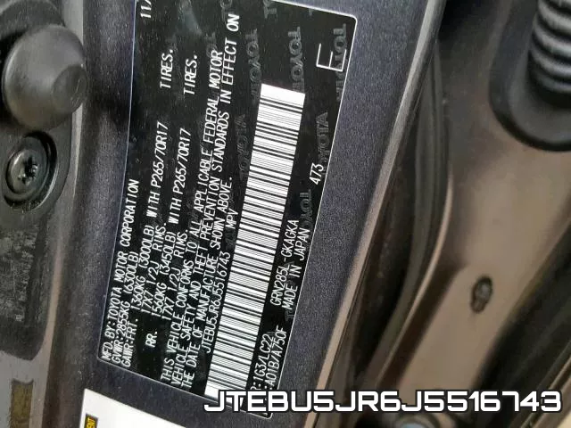 JTEBU5JR6J5516743 фото 2