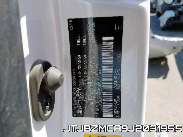 JTJBZMCA9J2031955 фото 2