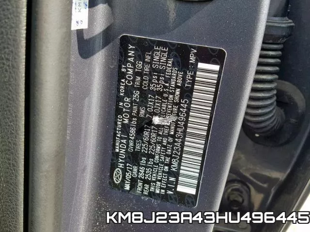 KM8J23A43HU496445 фото 2