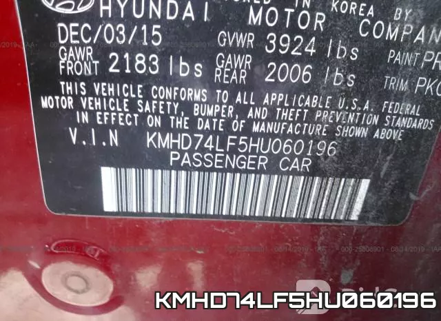 KMHD74LF5HU060196 фото 10