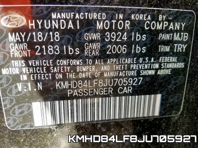 KMHD84LF8JU705927 фото 2
