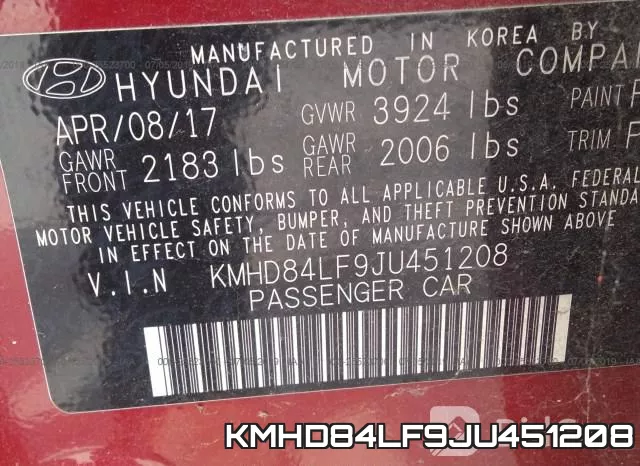 KMHD84LF9JU451208 фото 10