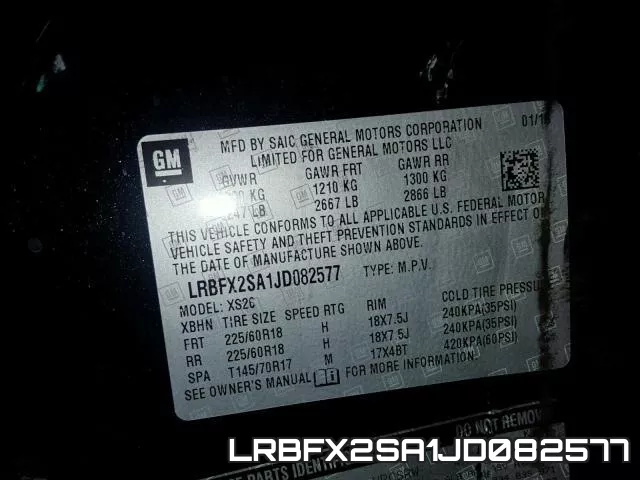 LRBFX2SA1JD082577 фото 2