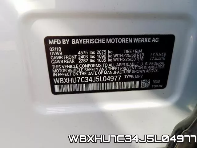 WBXHU7C34J5L04977 фото 2