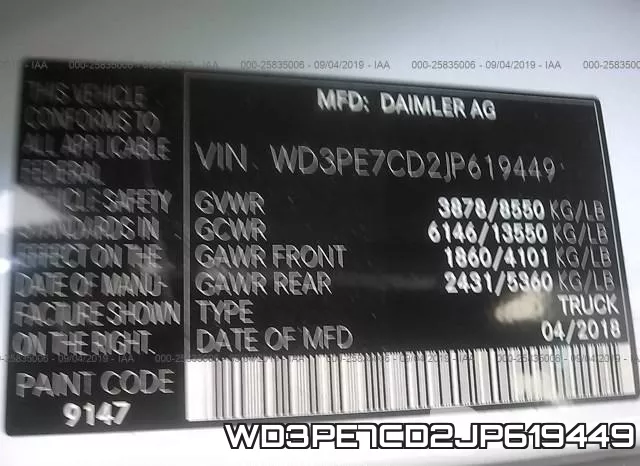 WD3PE7CD2JP619449 фото 10