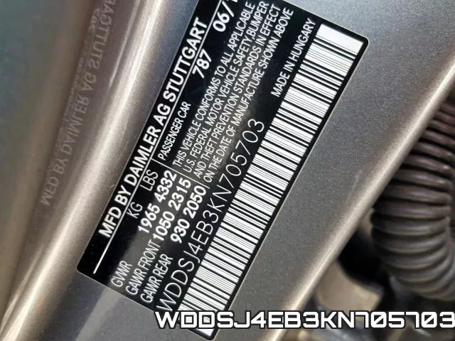 WDDSJ4EB3KN705703 фото 2