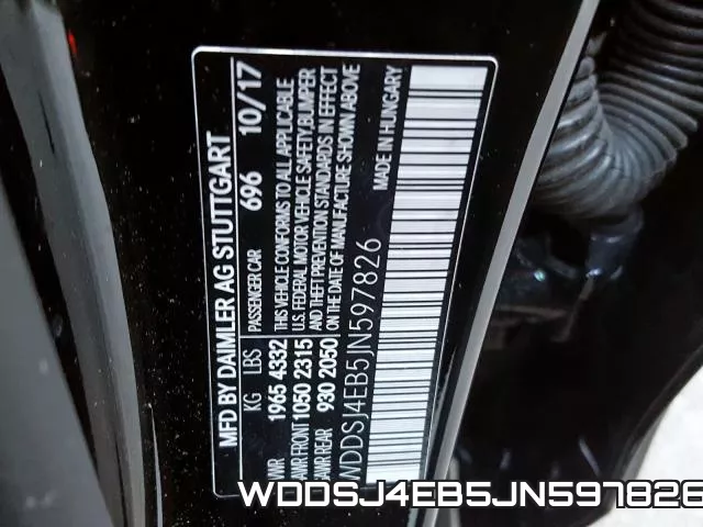 WDDSJ4EB5JN597826 фото 2
