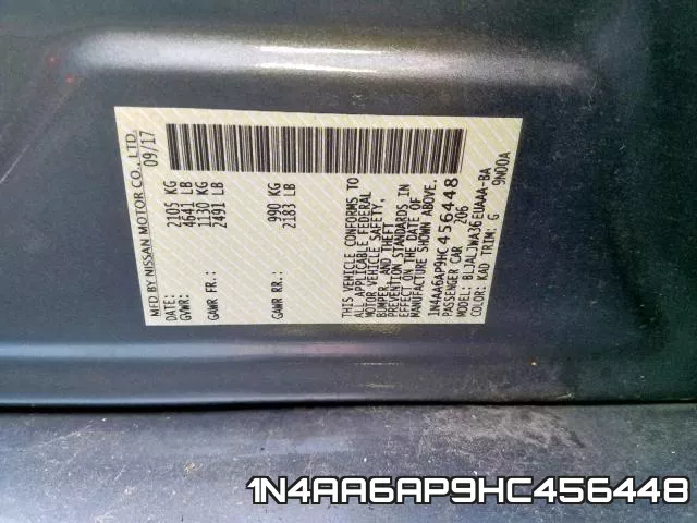 1N4AA6AP9HC456448 фото 2