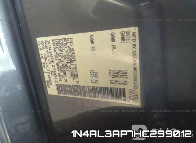 1N4AL3AP7HC299012 фото 10