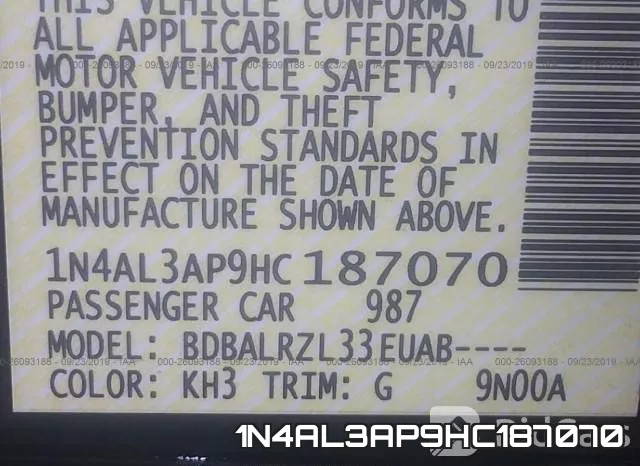 1N4AL3AP9HC187070 фото 10