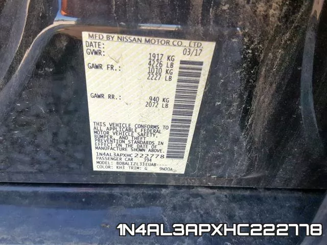 1N4AL3APXHC222778 фото 2
