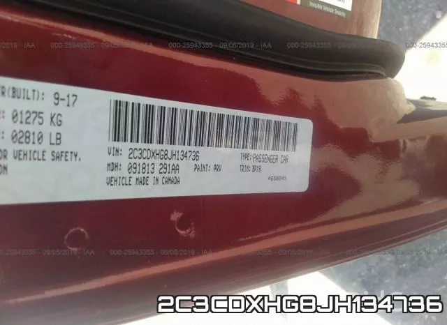 2C3CDXHG8JH134736 фото 10