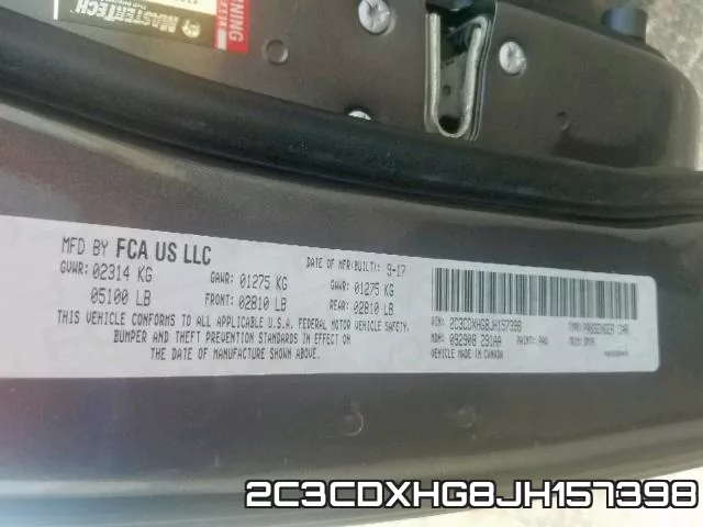 2C3CDXHG8JH157398 фото 2