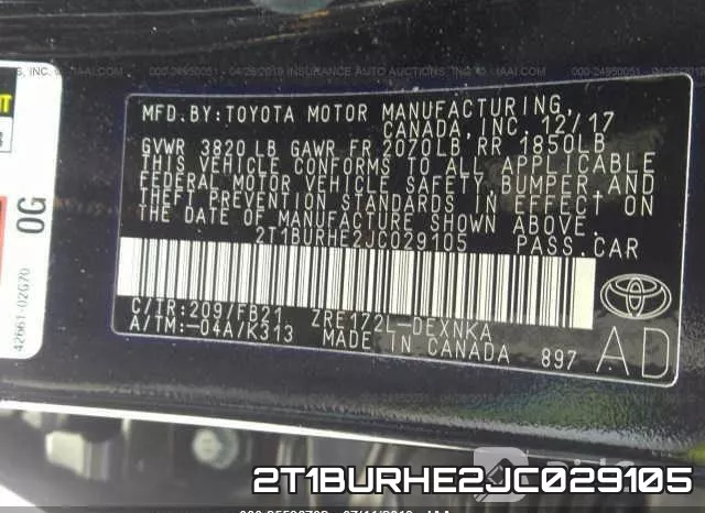 2T1BURHE2JC029105 фото 10