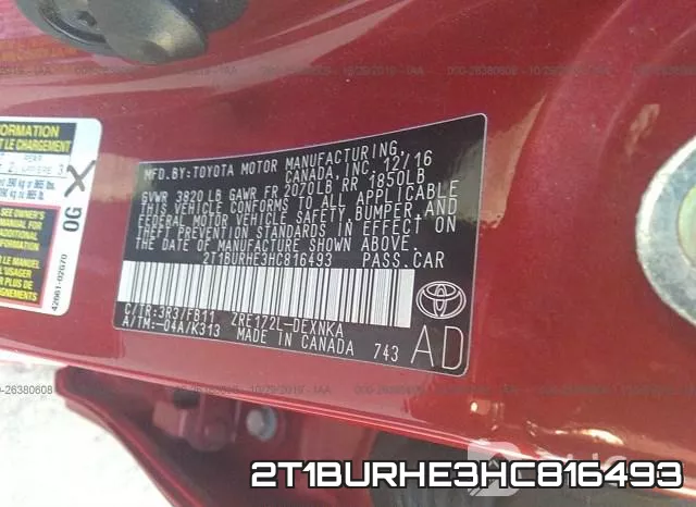 2T1BURHE3HC816493 фото 10