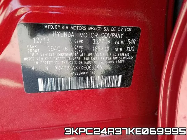 3KPC24A37KE069995 фото 2