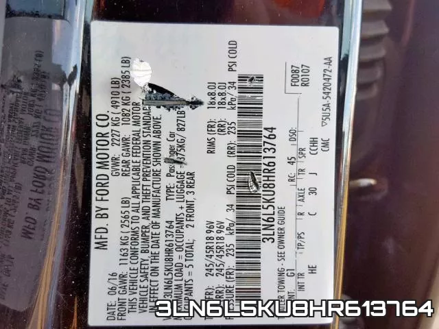3LN6L5KU8HR613764 фото 2