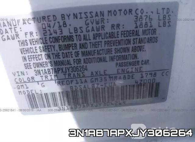 3N1AB7APXJY306264 фото 10