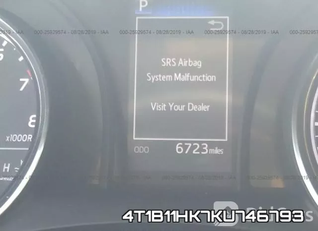 4T1B11HK7KU746793 фото 8