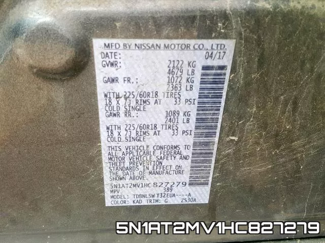 5N1AT2MV1HC827279 фото 2
