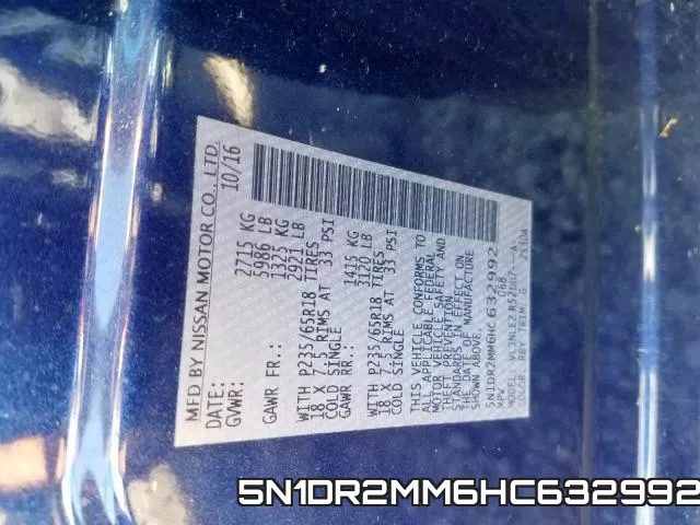 5N1DR2MM6HC632992 фото 2