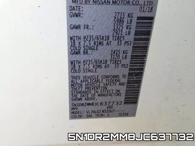 5N1DR2MM8JC637732 фото 2
