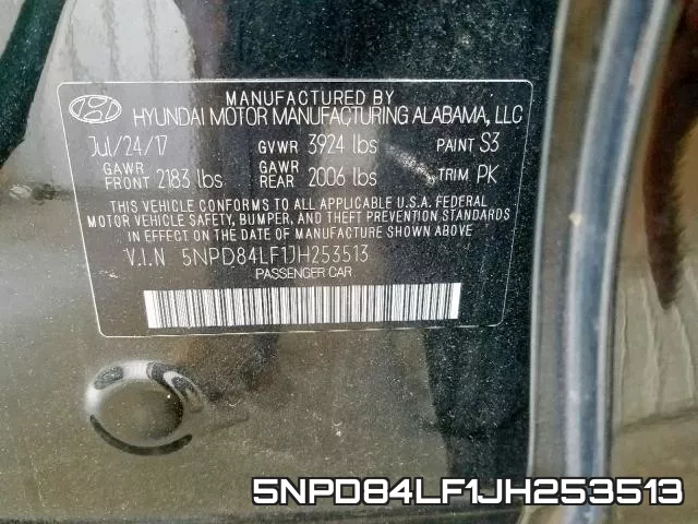 5NPD84LF1JH253513 фото 2