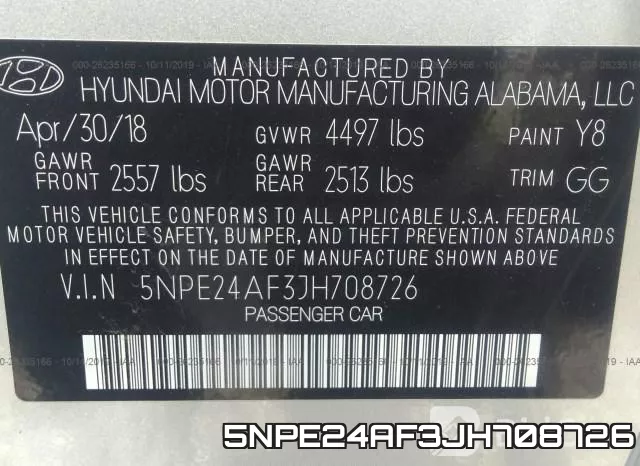 5NPE24AF3JH708726 фото 10